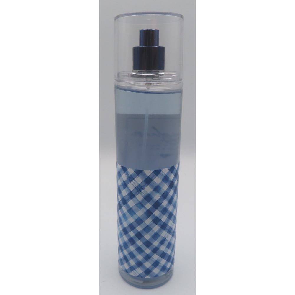 Bath & Body Works Gingham Fine Fragrance Mist 8 fl oz Blue White Spray - Picture 2 of 5